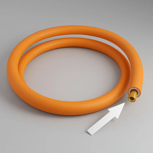 Magic Lock Gold Suraksha LPG Safety Hose 1.5 M – Built-in Auto-Lock Nano Safety Device, ISI & BIS Certified, 5-Year Warranty + ₹50L Insurance