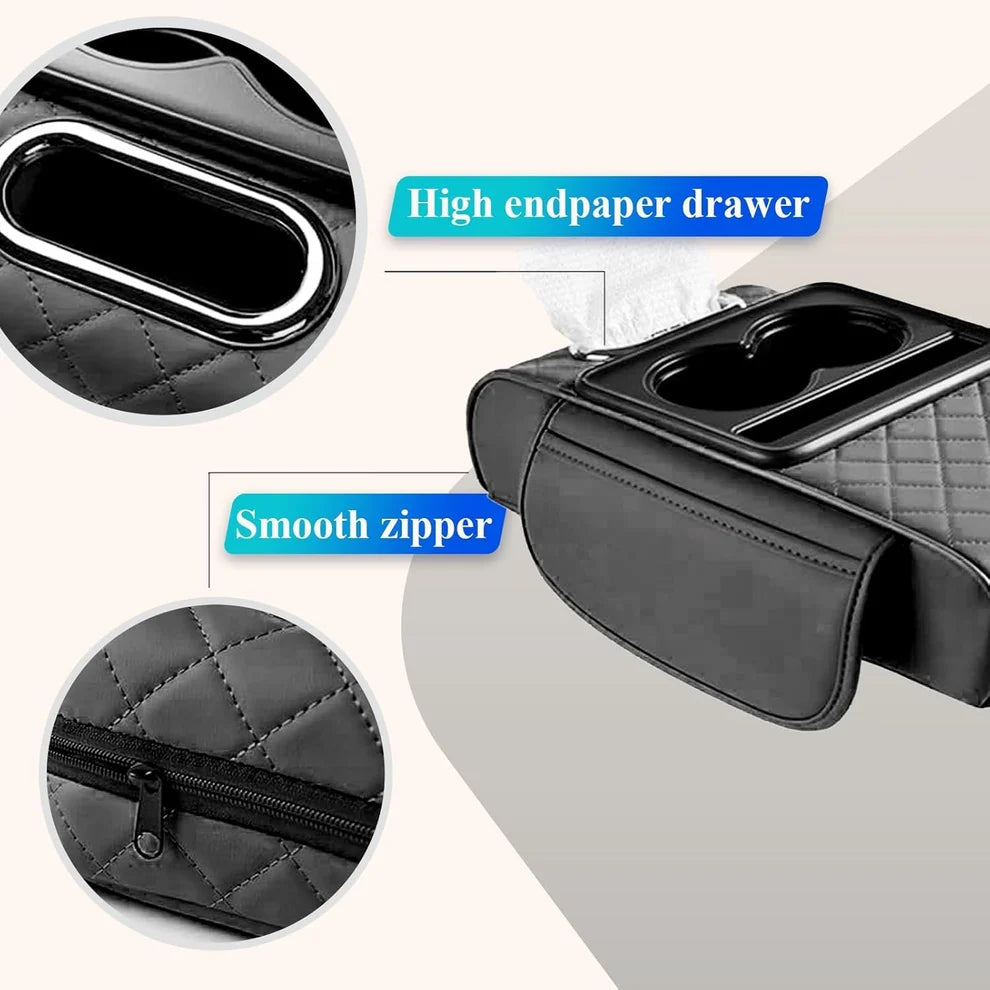5 in 1 CAR ARMREST CONSOLE CUSHION - UNIVERSAL FIT FOR ALL CARS