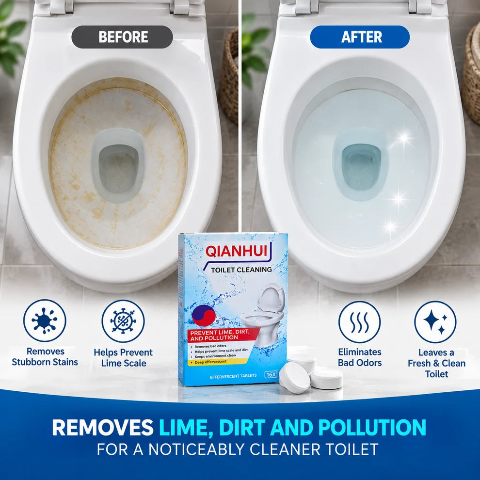 ADJUSTKART - Powerful Toilet Cleaning Tablets (Pack Of 10)