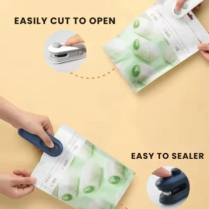 FreshLock™ – Portable Mini Sealer | No Preheating Needed | Airtight Seal