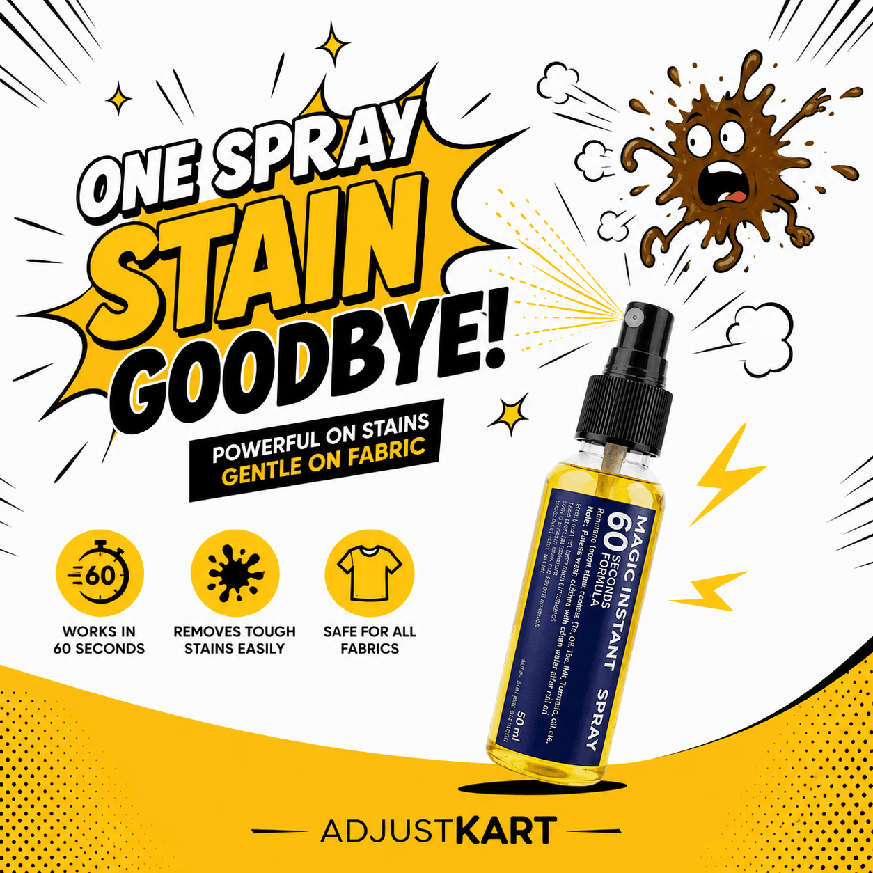 ADJUSTKART™ - Magic Stain Remover (60 Seconds Formula)