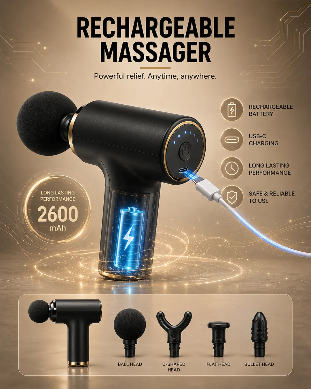 Mini Facial Massager Gun