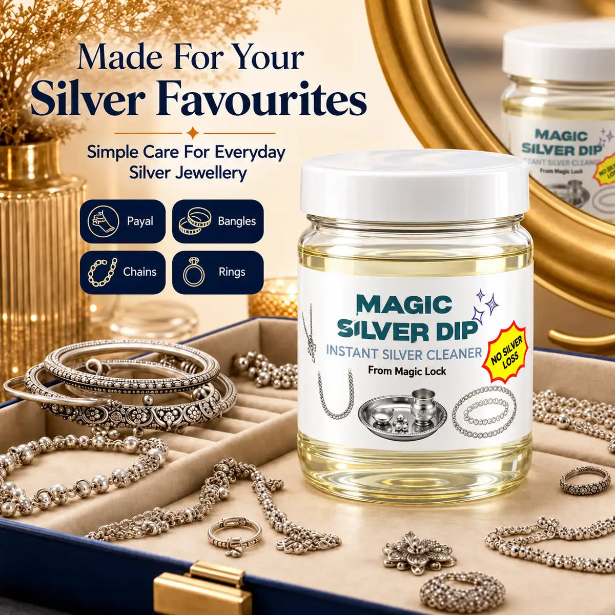 ADJUSTKART™ INSTANT SILVER CLEANING DIP (BUY 1 GET 1 FREE)