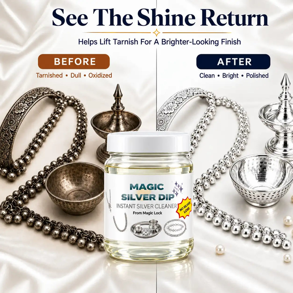 ADJUSTKART™ INSTANT SILVER CLEANING DIP (BUY 1 GET 1 FREE)